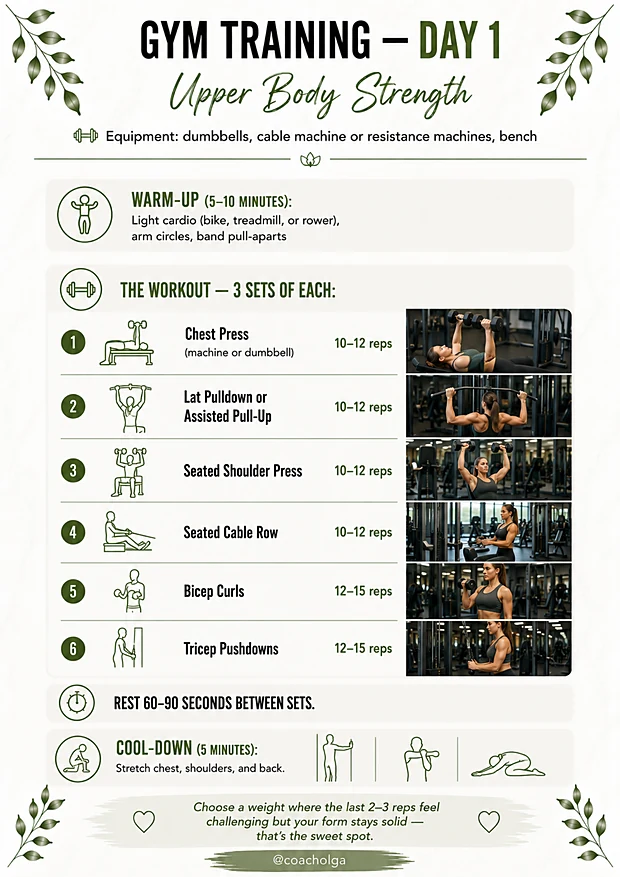 Program page — gym workout
